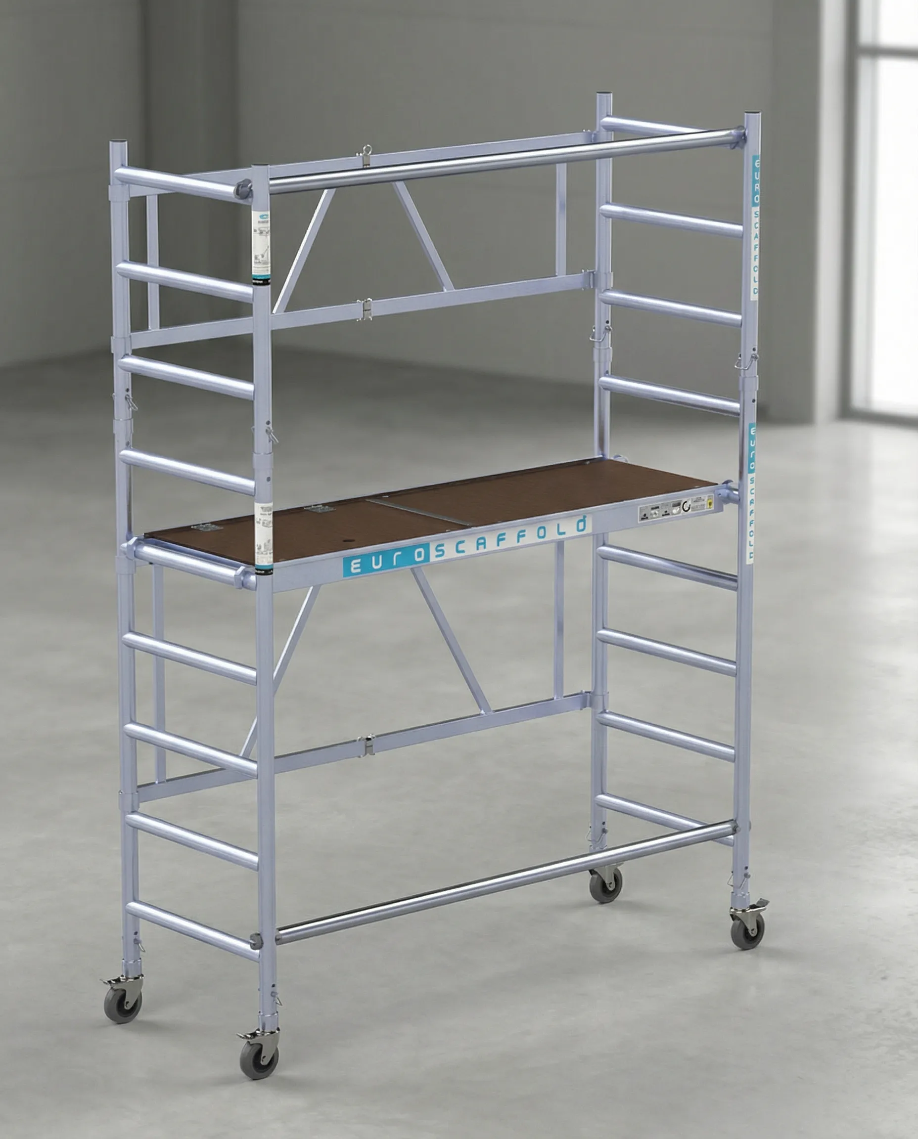 Aluminium kamersteiger voor veilig werken binnenshuis