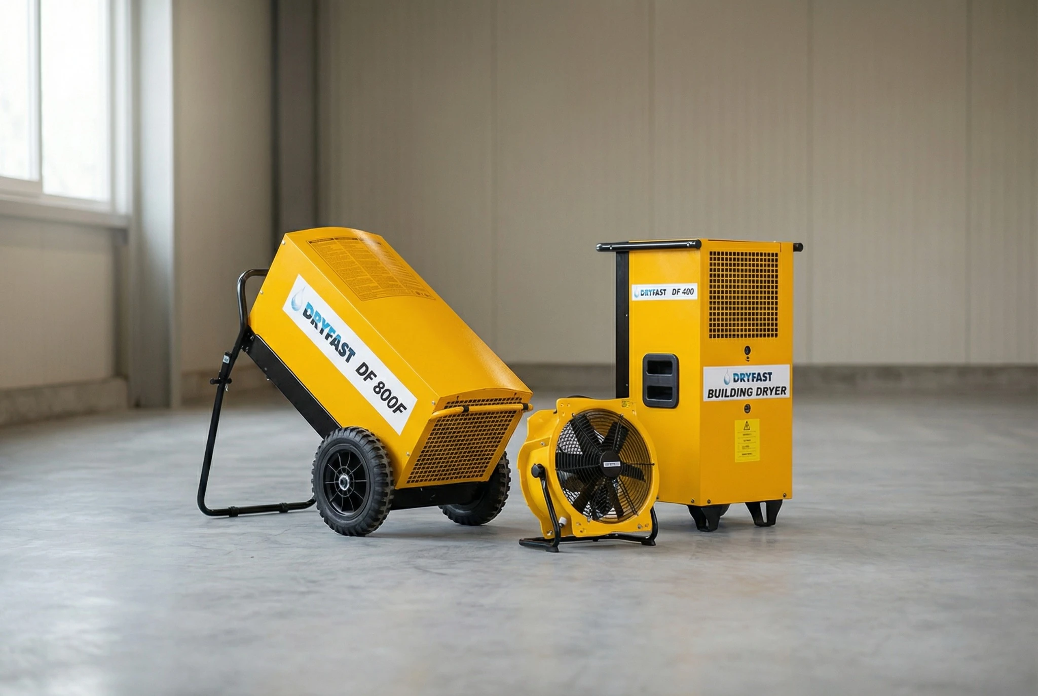 Compleet pakket met bouwmaterieel voor grote bouw- en industrieprojecten